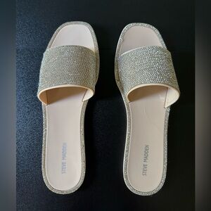 Steve Madden Women's Rhinestone Slide Sandals 9